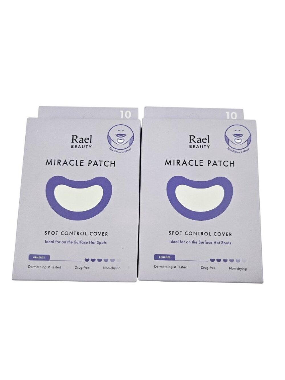 Rael Beauty Miracle Patch Spot Control Cover 2 Boxes 20 Patches Total NIB